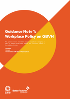 Guidance Note 1: Workplace Policy on Gender-Based Violence and Harassment Guidance Note 1: Workplace Policy on Gender-Based Violence and Harassment